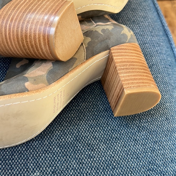 NWOT camouflage Silent D ankle boots  size 41 (10) - Picture 7 of 8